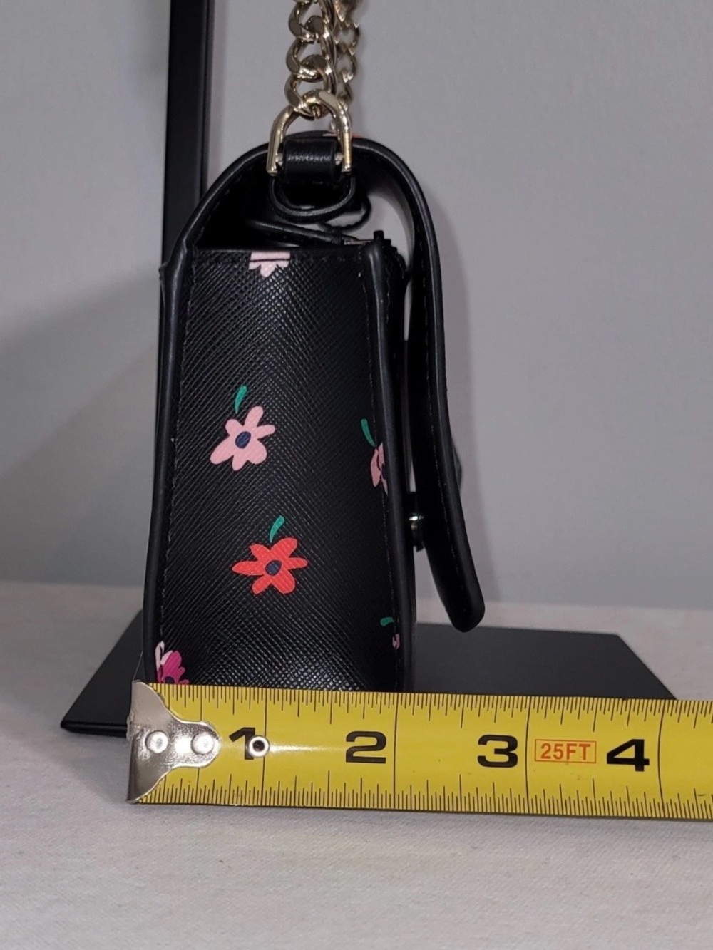 Kate Spade Staci Ditsy Buds Crossbody Bag Built-In Wallet Black Floral WLR00607 - Picture 15 of 16